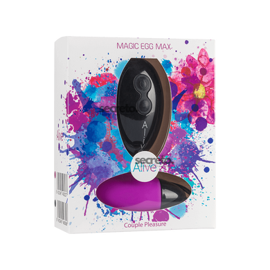 Мощное виброяйцо Alive Magic Egg MAX Violet с пультом ДУ AL40623 фото