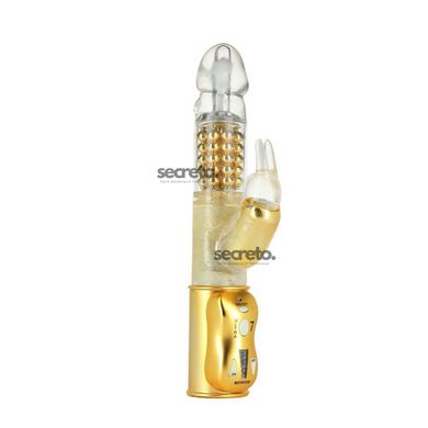 Вибратор-кролик Dorcel Orgasmic Rabbit Gold с жемчужным массажем MD1090 фото