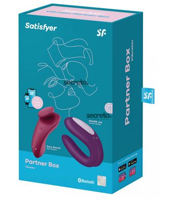 Набір Satisfyer Partner Box 1 (вібратор для пар Double Joy + вібратор у трусики Sexy Secret) SO7143 фото