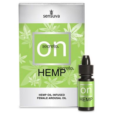 Возбуждающе капли для клитора Sensuva - ON for Her Hemp Infused Arousal Oil (5 мл) с маслом конопли SO3178 фото