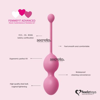 Набір вагінальних кульок для просунутих FeelzToys - FemmeFit Advanced Pelvic Muscle Training Set SO5067 фото