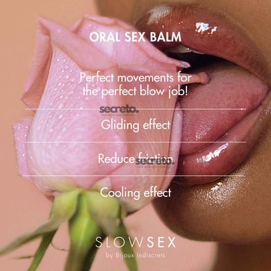 Стимулювальний бальзам для мінету Bijoux Indiscrets Slow Sex Oral sex balm SO5902 фото