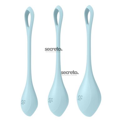 Набір йоні намистин Satisfyer Yoni Power 2 Light Blue, диаметр 2-2,5-3см, вес 22-44-73гр SO5548 фото