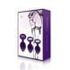 Набор анальных пробок с кристаллом Rianne S: Booty Plug Set Purple, диаметр 2,7см, 3,5см, 4,1см SO3908 фото 2