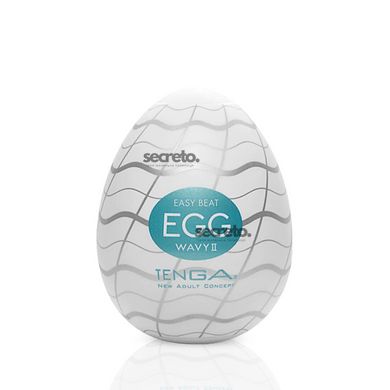 Мастурбатор-яйце Tenga Egg Wavy II з подвійним хвилястим рельєфом SO5487 фото