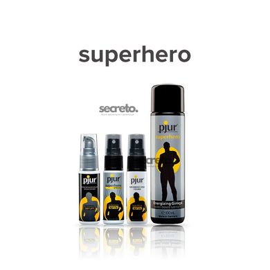 Пролонгирующий спрей pjur Superhero Strong Spray 20 ml, с экстрактом имбиря, впитывается в кожу PJ12920 фото