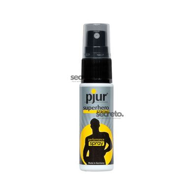 Пролонгувальний спрей pjur Superhero Strong Spray 20 ml, з екстрактом імбиру, всотується в шкіру PJ12920 фото