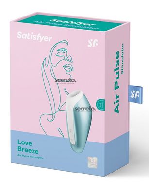 Миниатюрный вакуумный стимулятор Satisfyer Love Breeze Ice Blue SO4103 фото