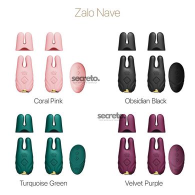 Смарт-вибратор для груди Zalo - Nave Coral Pink, пульт ДУ, работа через приложение SO7491 фото