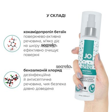 Засіб для чищення System JO Fresh Scent Misting Toy Cleaner (120 мл) з ароматом свіжості SO2447 фото