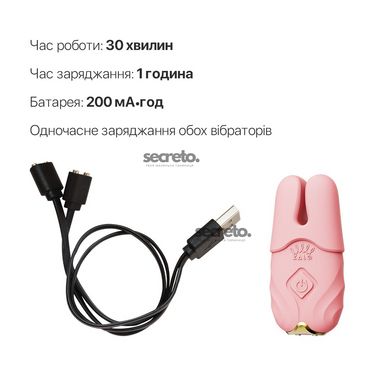 Смарт-вибратор для груди Zalo - Nave Coral Pink, пульт ДУ, работа через приложение SO7491 фото