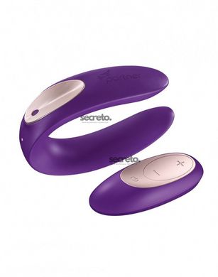 Вібратор для пар Satisfyer Double Plus Remote з пультом ДК та двома моторчиками SO2021 фото