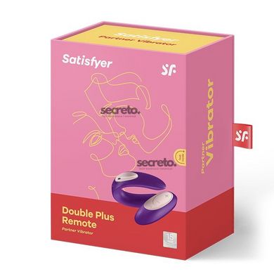 Вибратор для пар Satisfyer Double Plus Remote с пультом ДУ и двумя моторчиками SO2021 фото