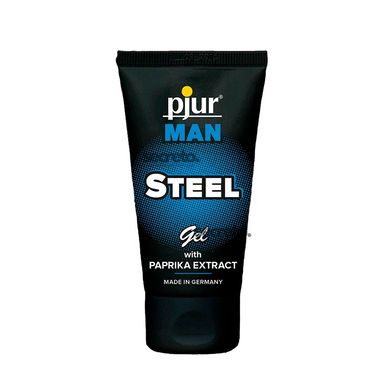 Гель для пеніса стимулювальний pjur MAN Steel Gel 50 ml з екстрактом паприки та ментолом PJ12910 фото