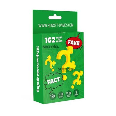 Еротична гра для пар «162 Fakts or Fakes» (UA, ENG, RU) SO5889 фото