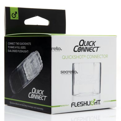 Адаптер Fleshlight Quickshot Quick Connect для соединения двух Квикшотов в одну игрушку F19266 фото