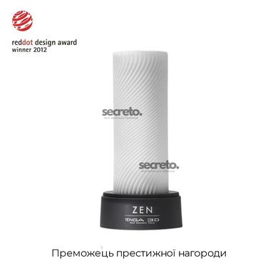 Мастурбатор Tenga 3D Zen, дуже ніжний, з антибактеріального еластомеру зі сріблом SO2196 фото