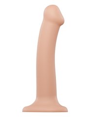 Насадка для страпону Strap-On-Me Dual Density Dildo Flesh M, діаметр 3,3 см, двошарова, гнучкий SO2354 фото