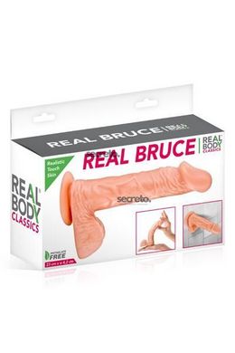 Фаллоимитатор Real Body - Real Bruce Flesh, TPE, диаметр 4,2см SO1895 фото