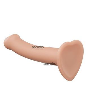 Насадка для страпона Strap-On-Me Dual Density Dildo Flesh M, диаметр 3,3см, двухслойная, гибкая SO2354 фото