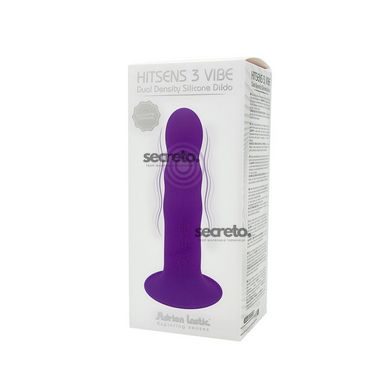 Дилдо с вибрацией Adrien Lastic Hitsens 3 Purple, отлично для страпона, диаметр 4см, длина 18,2см SO5053 фото