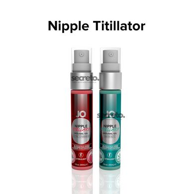 Гель для стимуляції сосків System JO Nipple Titillator Strawberry (30 мл), ментол та перцева м’ята SO1499 фото