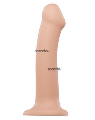 Насадка для страпону Strap-On-Me Dual Density Dildo Flesh L, діаметр 3,7 см, двошарова, гнучкий SO2355 фото