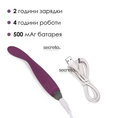 Тонкий вибратор точки G Svakom Cici Violet SO4843 фото