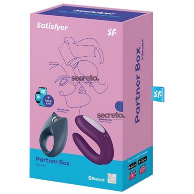 Набор Satisfyer Partner Box 2 (смарт-вибратор для пар Double Joy + виброкольцо Royal One) SO8406 фото