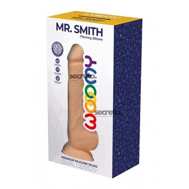 Силиконовый фаллоимитатор Wooomy Mr.Smith, термореактивный, с присоской, длина 17,5, диаметр 3,3 см SO7400 фото