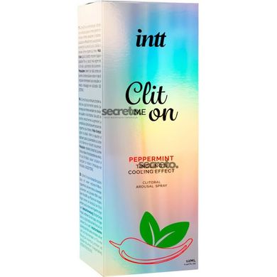 Возбуждающий спрей для клитора Intt Clit Me On Peppermint Cooling Effect 12 мл, охлаждающий эффект SO8392 фото