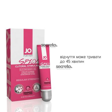 Возбуждающий гель для клитора System JO SPICY WARMING (10 мл) разогревающий SO1501 фото