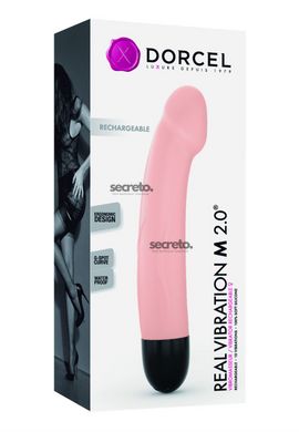 Вибратор Dorcel Real Vibration M Flesh 2.0, диам 3,7см, перезаряжаемый, для точки G SO3819 фото