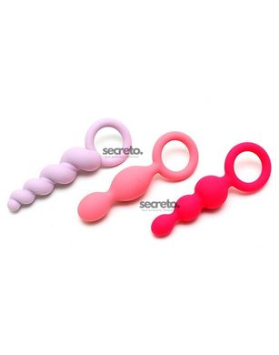 Набір анальних іграшок Satisfyer Plugs (set of 3) - Booty Call, макс. діаметр 3 см SO2324 фото