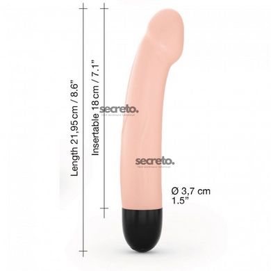 Вибратор Dorcel Real Vibration M Flesh 2.0, диам 3,7см, перезаряжаемый, для точки G SO3819 фото