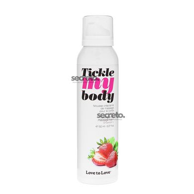 Массажная пена Love To Love TICKLE MY BODY Strawberry (150 мл) увлажняющая SO1385 фото