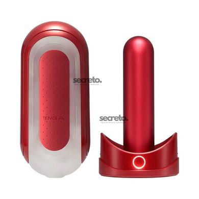 Набір мастурбатора із нагрівачем Tenga Flip Zero Red + Flip Warmer SO4720 фото