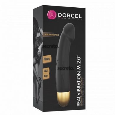 Вібратор Dorcel Real Vibration M Gold 2.0, діаметр 3,7см, перезаряджається, для точки G SO3820 фото