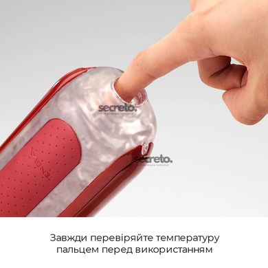 Набір мастурбатора із нагрівачем Tenga Flip Zero Red + Flip Warmer SO4720 фото