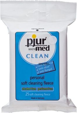 Вологі серветки pjur MED Clean 25 штук PJ10430 фото