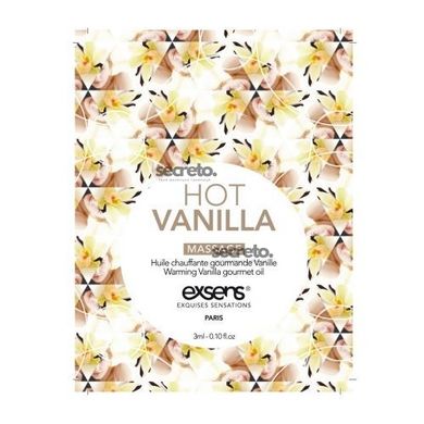 Пробник масажної олії EXSENS Hot Vanilla 3мл SO2373 фото