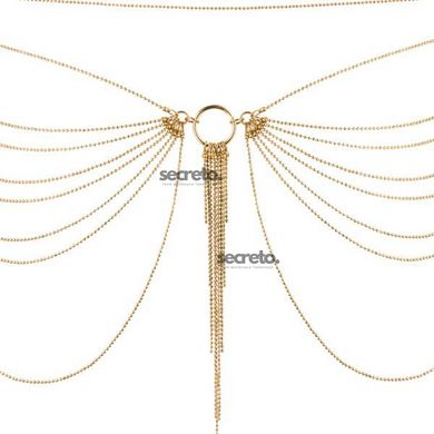 Цепочка на трусики или лиф Bijoux Indiscrets MAGNIFIQUE Waist Chain - Gold, украшение на тело SO2660 фото