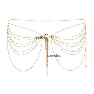 Цепочка на трусики или лиф Bijoux Indiscrets MAGNIFIQUE Waist Chain - Gold, украшение на тело SO2660 фото