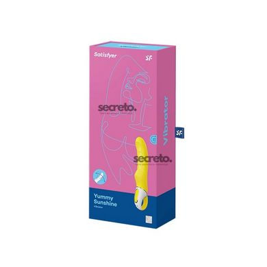 Мощный вибратор Satisfyer Vibes Yummy Sunshine с гибким стволом и стимулирующим рельефом, 12 режимов SO2203 фото