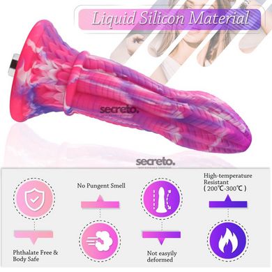 Фаллоимитатор для секс-машин Hismith 10.3″ Silicone Monster Dildo Series, система крепления KlicLok SO6216 фото