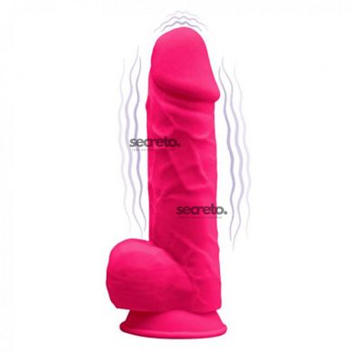 Фалоімітатор з вібрацією SilexD Norman Vibro Pink (MODEL 1 size 8,5in), двошаровий, діаметр 5 см SO5017 фото