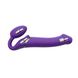 Безремінний страпон з вібрацією Strap-On-Me Vibrating Violet L, діам. 3,7 см, пульт ДК, регульований SO3826 фото 4