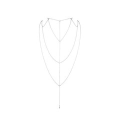 Цепочка для спины Bijoux Indiscrets Magnifique Back and Cleavage Chain - Silver, украшение для тела SO2655 фото