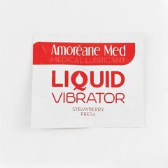 Пробник лубриканта с эффектом вибрации Amoreane Med Liquid Vibrator Strawberry (2 мл) SO3991 фото