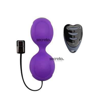 Вагінальні кульки з вібрацією Adrien Lastic Kegel Vibe Purple, діаметр 3,7 см AD40753 фото